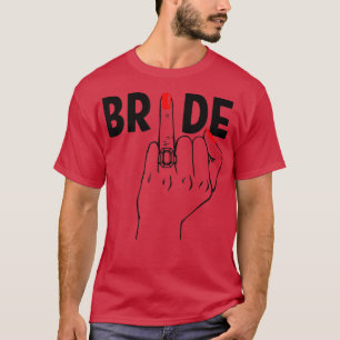 Camiseta Cute Wedding Honeymoon Despedida de Solteira Anel