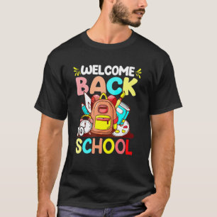 Camiseta Cute Welcome Back To School First Day Of School Te