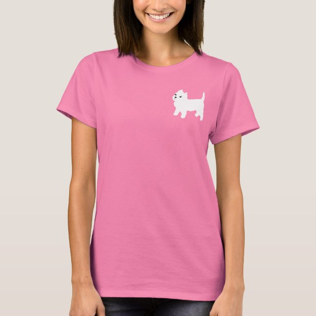 Camiseta Cute Westie - West Highland White Terrier (Frente)