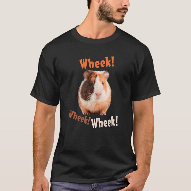 Camiseta Cute Wheek Wheek Guiné Pet Owner (Frente)