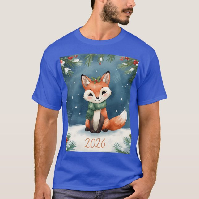 Camiseta cute winter happy new year 2026 family tshirt (Frente)