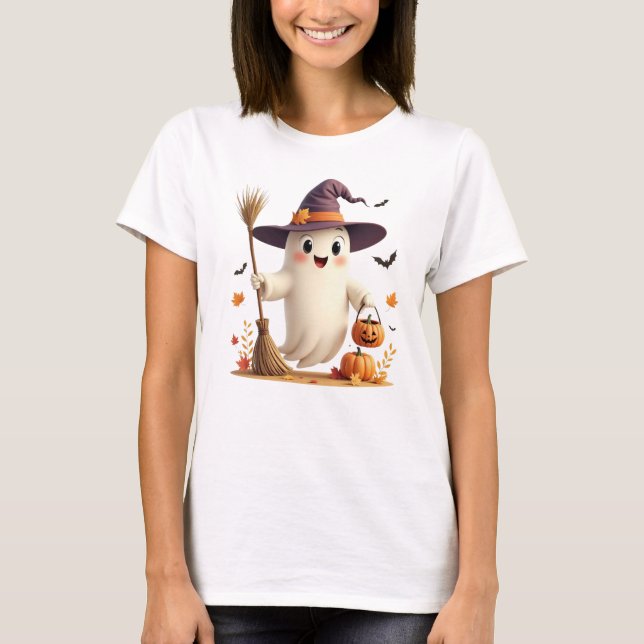 Camiseta Cute Witchy Halloween (Frente)