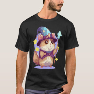 Camiseta Cute Wizard Hamster RPG Geek Jogo de Interpretação