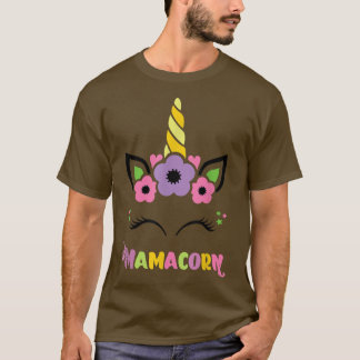 Camiseta Cute Womens Unicorn Mamacorn Graphic