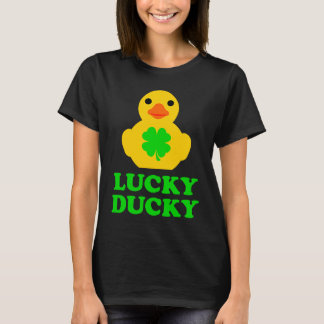 Camiseta Cute Yellow Rubber Duck Four Leaf C St Patrick's D