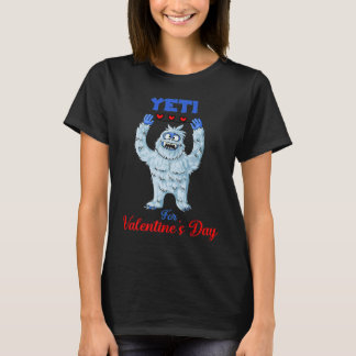 Camiseta Cute Yeti For Valentine's Day