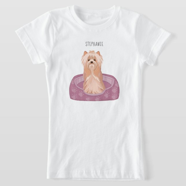 Camiseta Cute Yorkshire Terrier Birthday T Shirt (Postura )