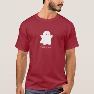 Camiseta Cute Yura Yura Ghost – Ilustração Pastel Assustado