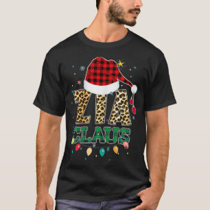 Camiseta Cute Zia Claus Santa Hat Tia Claus Diversão Buffa