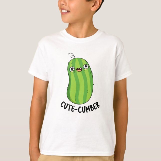 Camiseta Cutecumber Funny Cucumber Pun (Frente)