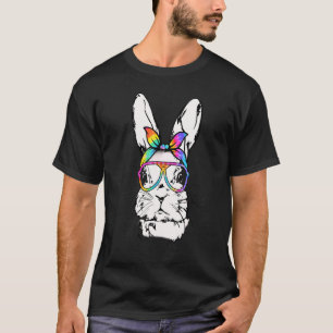 Camiseta Cutes Bunny Messny Tie Dye Bandana Rabbit Easte