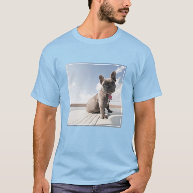 Camiseta Cutest Baby Animals | French Bulldog Boating (Frente)