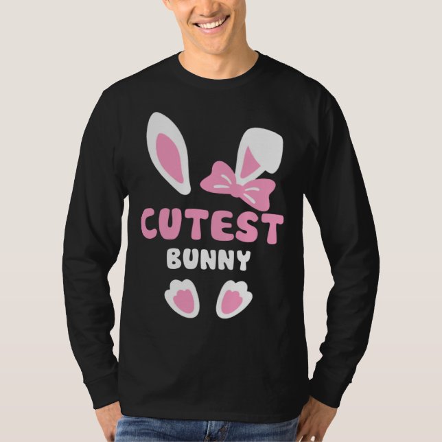 Camiseta Cutest Girls Easter Rabbit I'm The Cutest Bunny Ea (Frente)