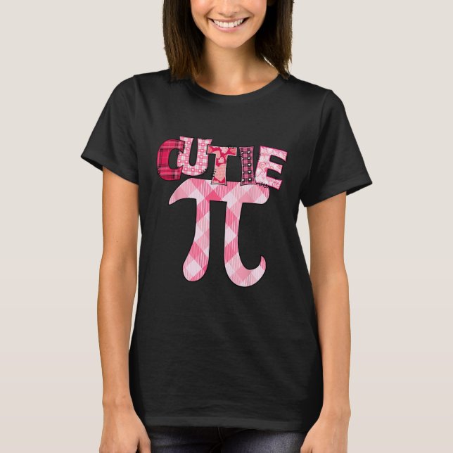 Camiseta Cutie Pi Day 3.14 Geek De Professores De Matemátic (Frente)