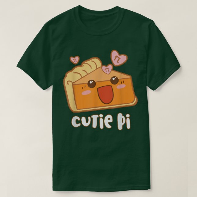 Camiseta Cutie Pi March 14 Pi Day Math Kawaii Anime  (Frente do Design)