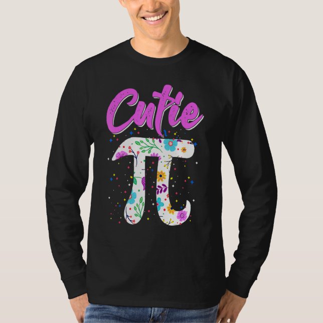 Camiseta Cutie Pi Número Matemático Pun Comemora Matemática (Frente)
