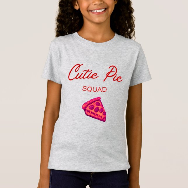 Camiseta Cutie Pie Squad Girls’ Valentine  (Frente)