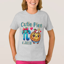 Camiseta "Cutie Pies" - Símbolo de Pi Cónico e Pie Pun
