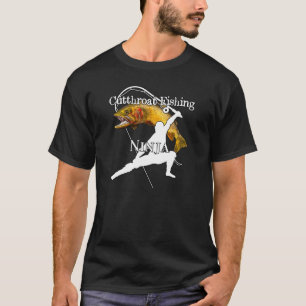 Camiseta Cutthroat Trout Pescar Ninja Dark