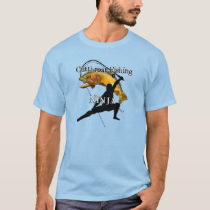 Camiseta Cutthroat Trut Pescar Ninja