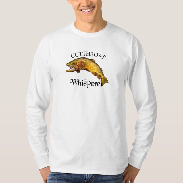 Camiseta Cutthroat Trut Whisperer Leve Longa Capa (Frente)