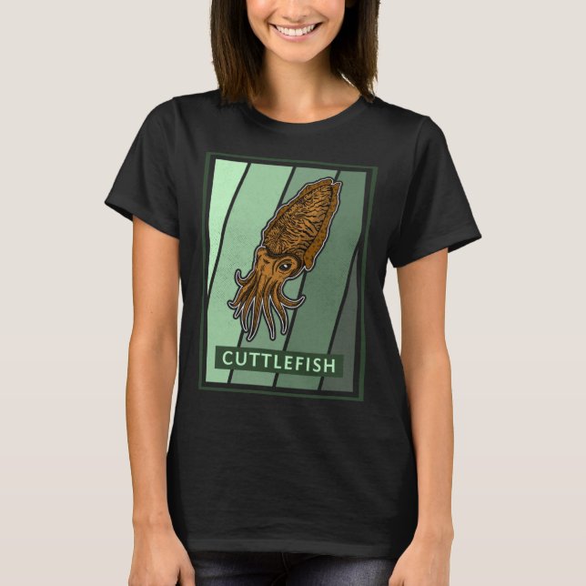 Camiseta Cuttlefish marine biologist underwater seabed biol (Frente)