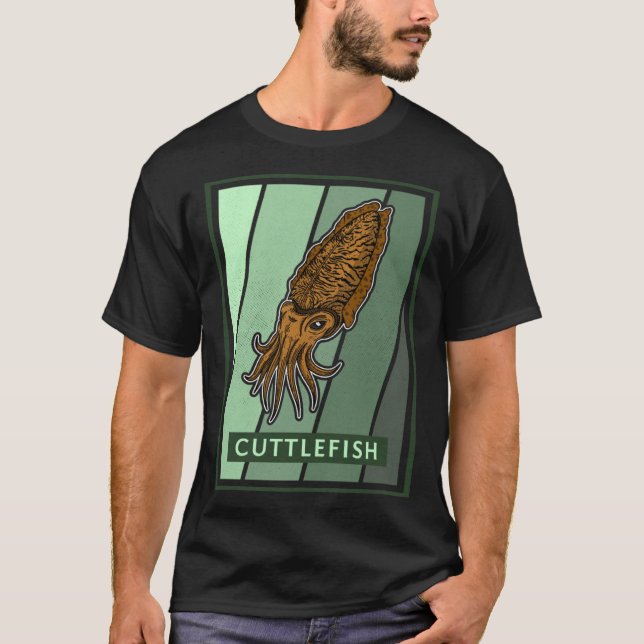Camiseta Cuttlefish marine biologist underwater seabed biol (Frente)