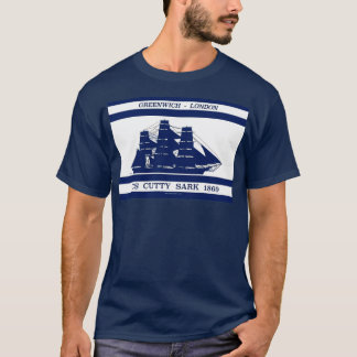 Camiseta Cutty Sark em branco azul 3