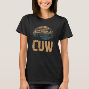 Camiseta CUW Pôr do Sol Vintage Desgastado