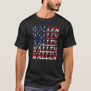 Camiseta Cuz Wallen Merch American Flag Red White Cou