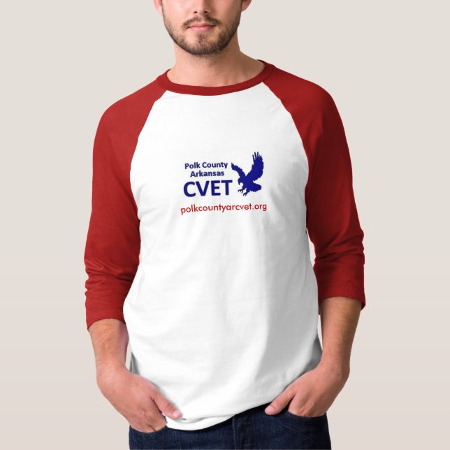 Camiseta CVET Basic 3/4 Sleeve Raglan T-Shirt (Frente)
