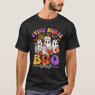 Camiseta CVICU Boo Crew Costume Enfermeira Engraçada Fantas
