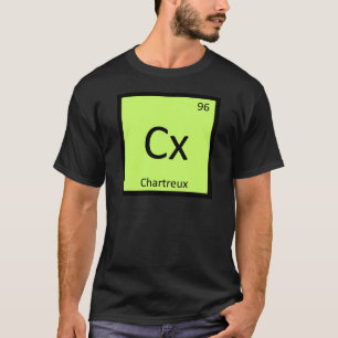 Camiseta Cx - Gato Chartreux Símbolo da Tabela Periódica da