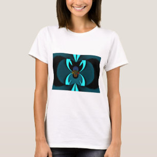 Camiseta Cyan Abstrato Art Impressão