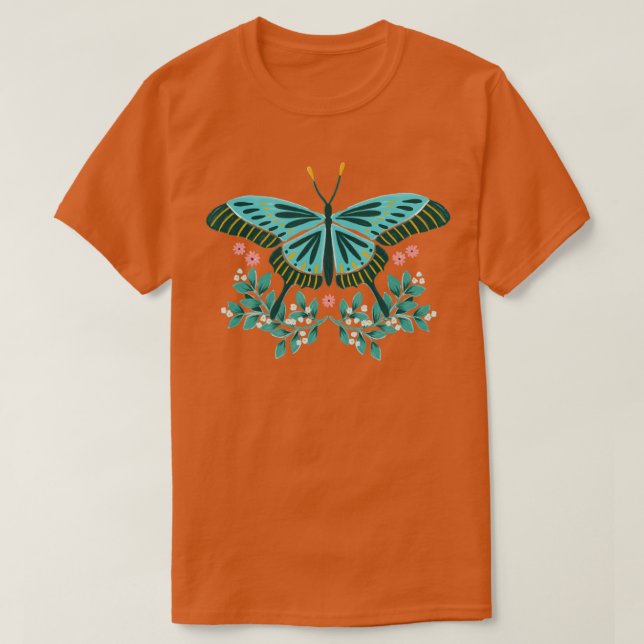 Camiseta Cyan Butterfly  (Frente do Design)