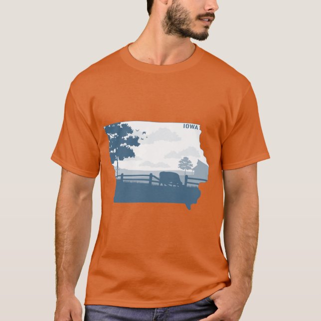 Camiseta Cyan Iowa Oversize (Frente)