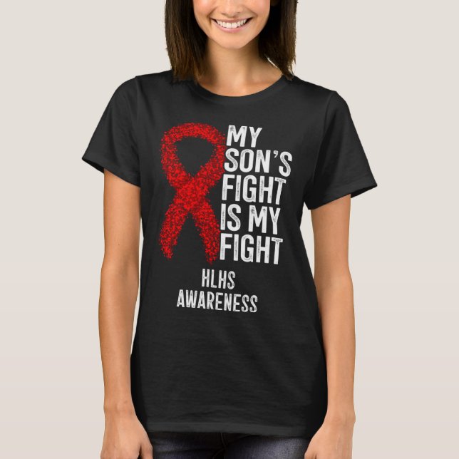 Camiseta Cyanotic Heart Disease My Son's Fight Is My Fight  (Frente)