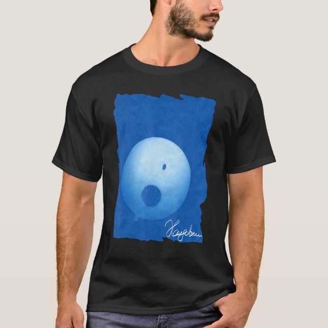 Camiseta Cyaunografia Lâmpada de Moto Mulheres Homens Blu (Frente)