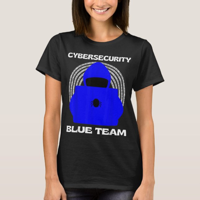 Camiseta Cyb Hacker Ético de Segurança Ciberna Equipe Azul (Frente)