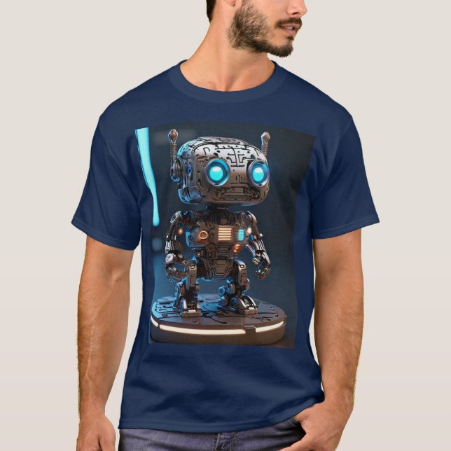 Camiseta Cyber Buddy - O Futuro Companheiro Robô (Frente)