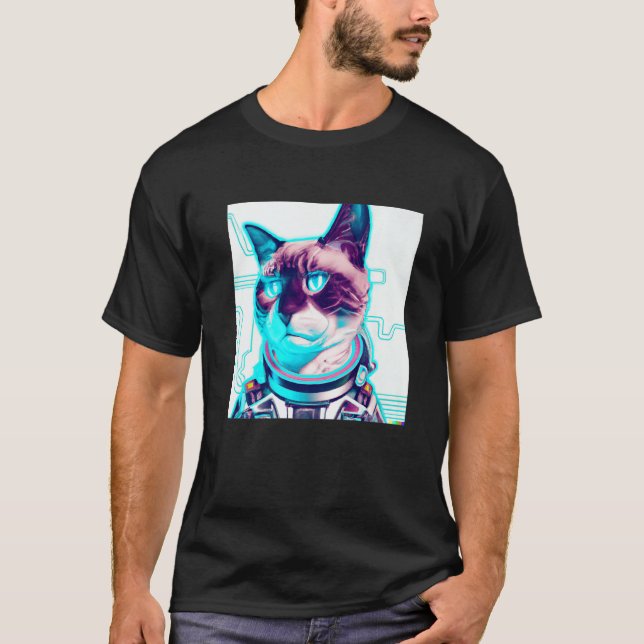 Camiseta Cyber Cat (Frente)