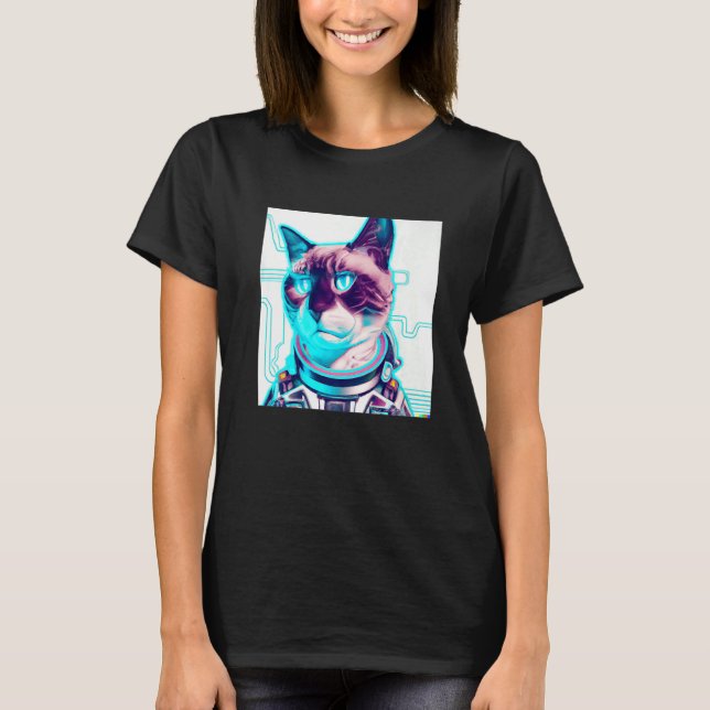 Camiseta Cyber Cat (Frente)