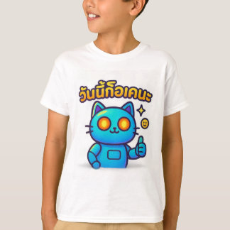 Camiseta Cyber-Cat Thumbs Up   Boys’- t-shirt