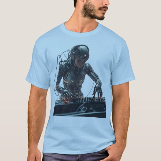Camiseta Cyber DJ – Master of the Soundwave (Frente)
