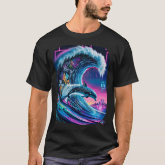 Camiseta Cyber DolphinDesign do Oculto Neon H2O Místico