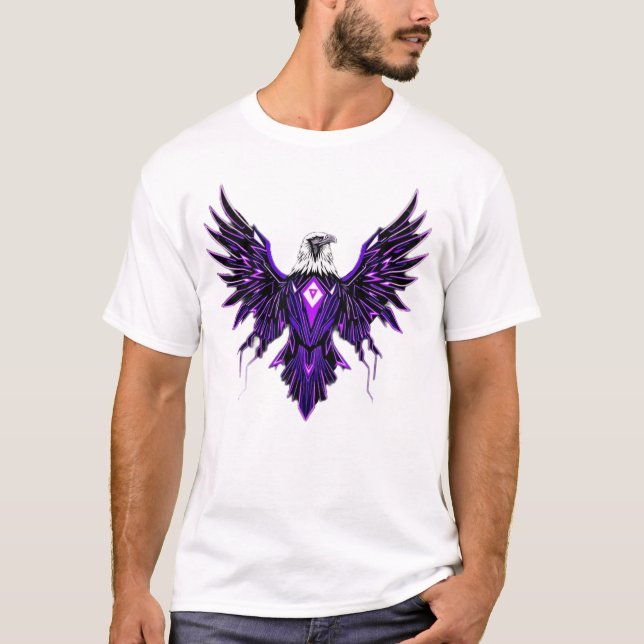 Camiseta Cyber Eagle – Wächter der Zukunft (Frente)