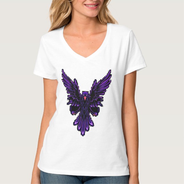 Camiseta Cyber Eagle – Wächter der Zukunft (Frente)