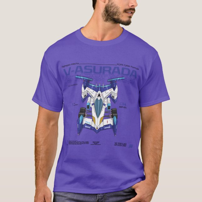 Camiseta Cyber Formula Sugo VAsurada AKF0G detailed illustr (Frente)