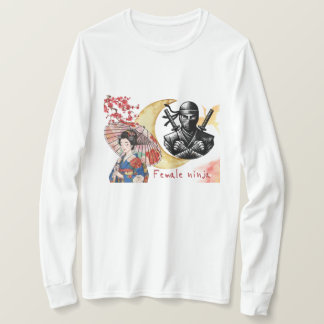 Camiseta Cyber Kunoichi: Neon Night Shinobi Edition