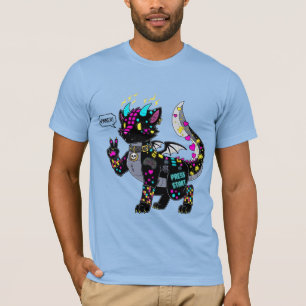 Camiseta Cyber Neon Gamer Furry T-Shirt